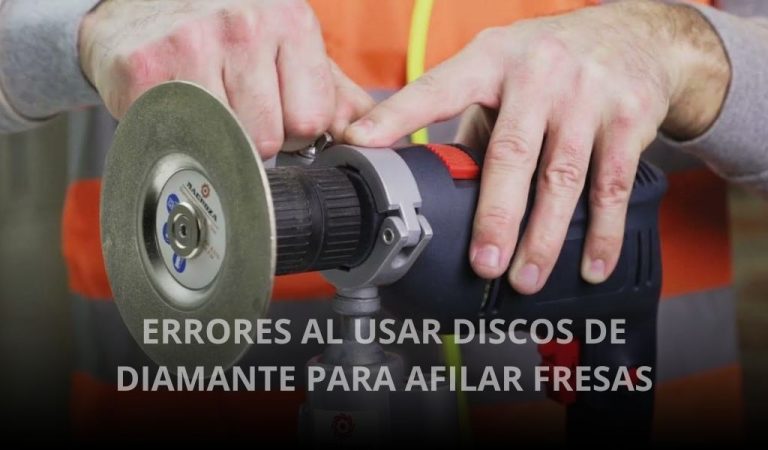 errores al usar discos de diamante para afilar fresas